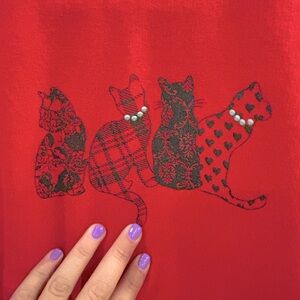 Ladies Size Medium Vintage Northern Reflections Cat Crewneck. Perfect Condition